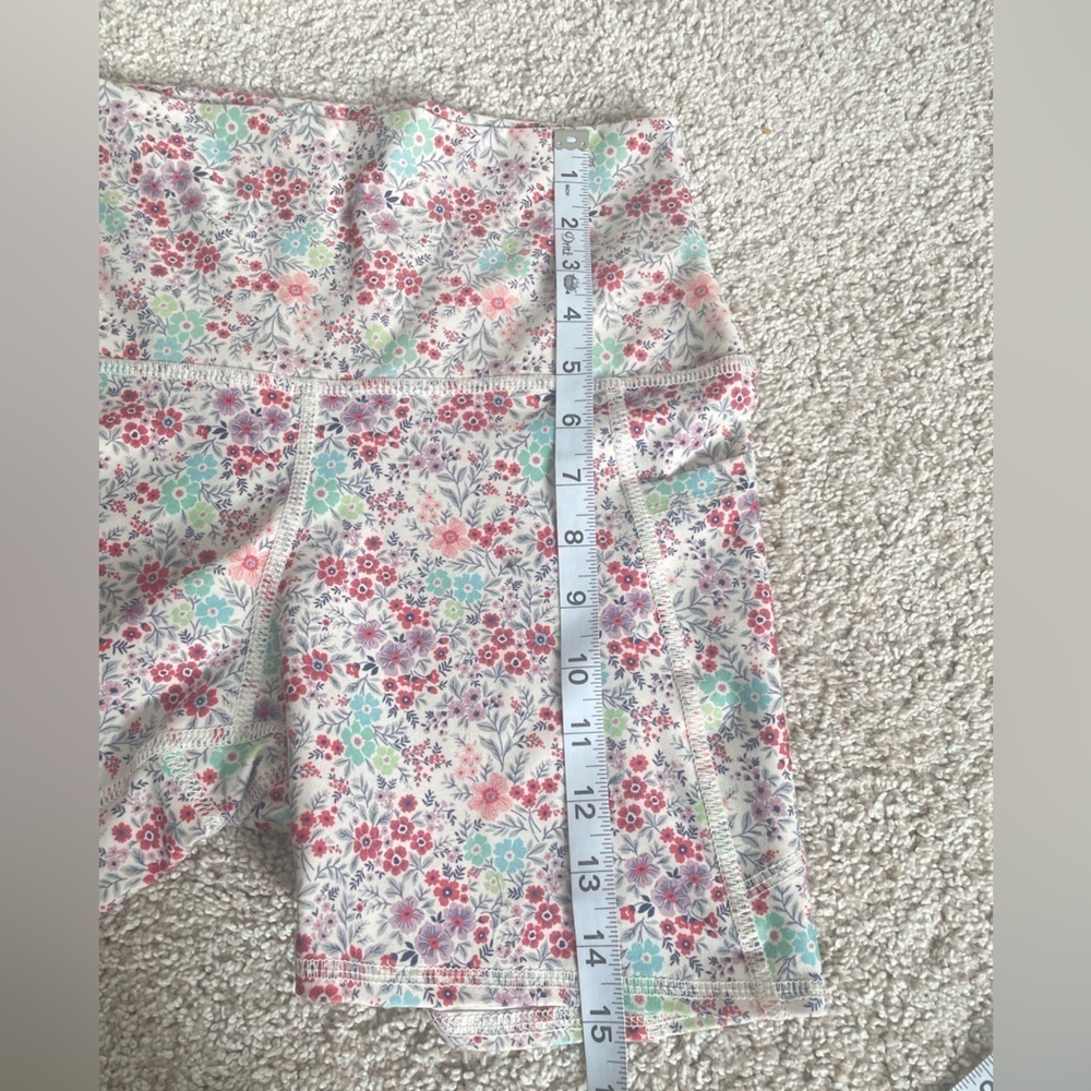 Floral Bike Shorts by Evolution and Creation workout shorts New Without Tags M - Picture 7 of 7